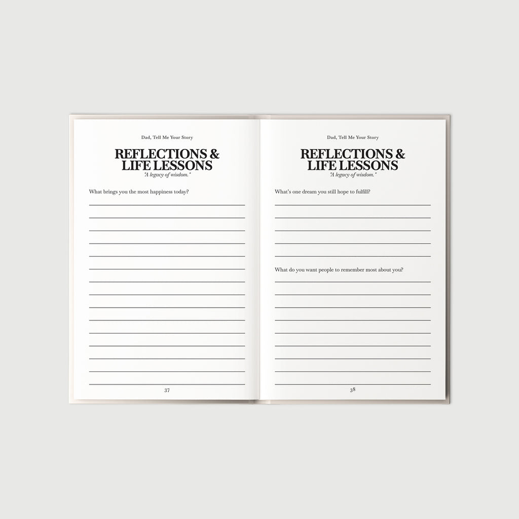 Dad Tell Me Your Story – Prompt Journal