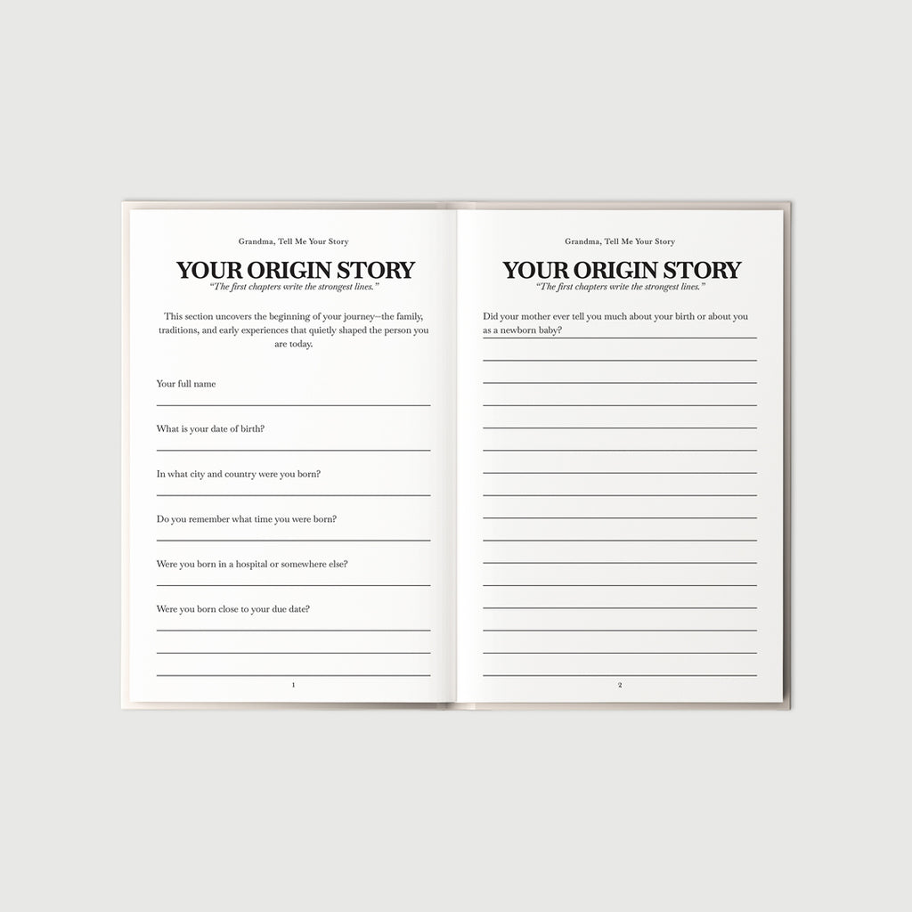 Grandmother Prompt Journal – Her Life, Her Words