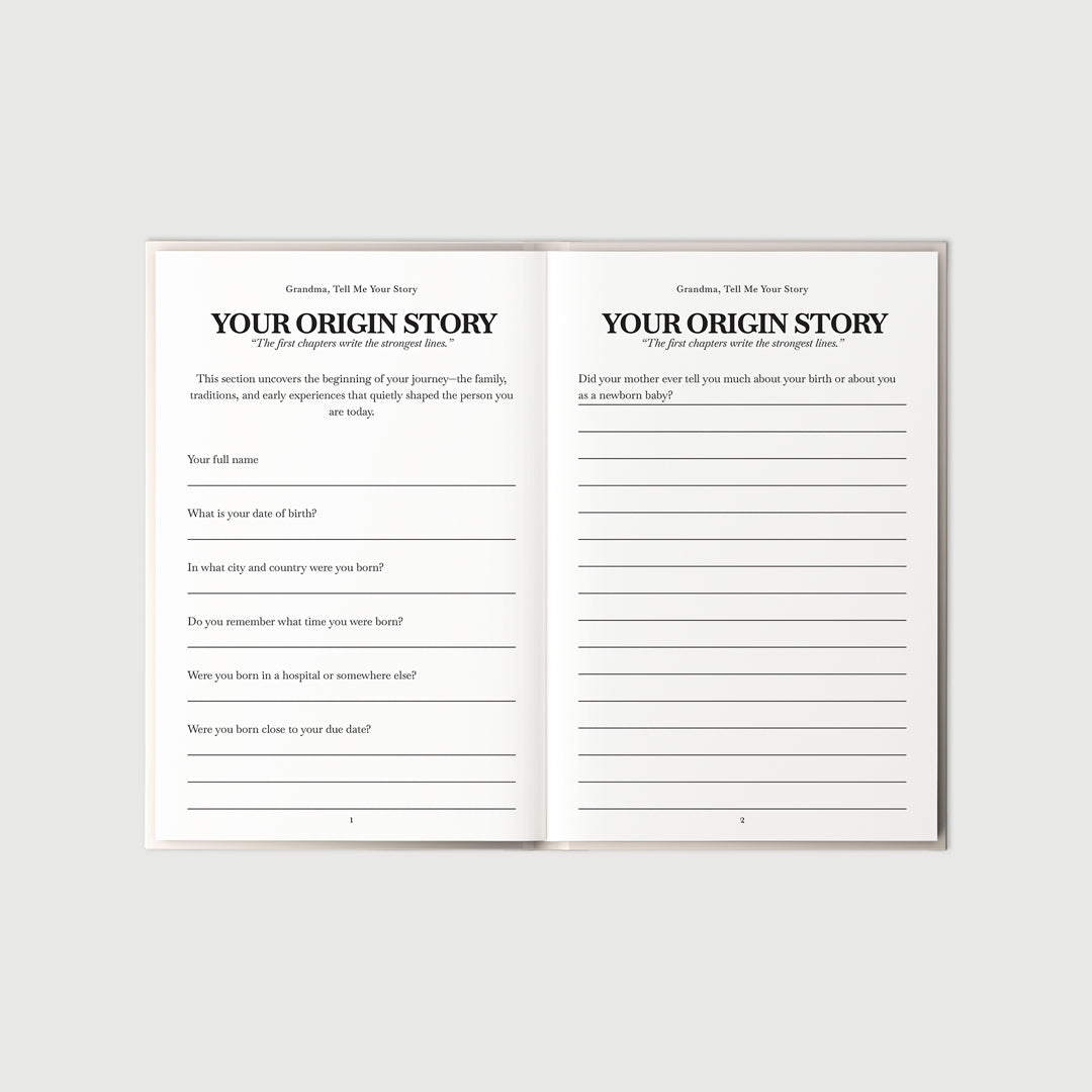 Grandmother Prompt Journal – Her Life, Her Words