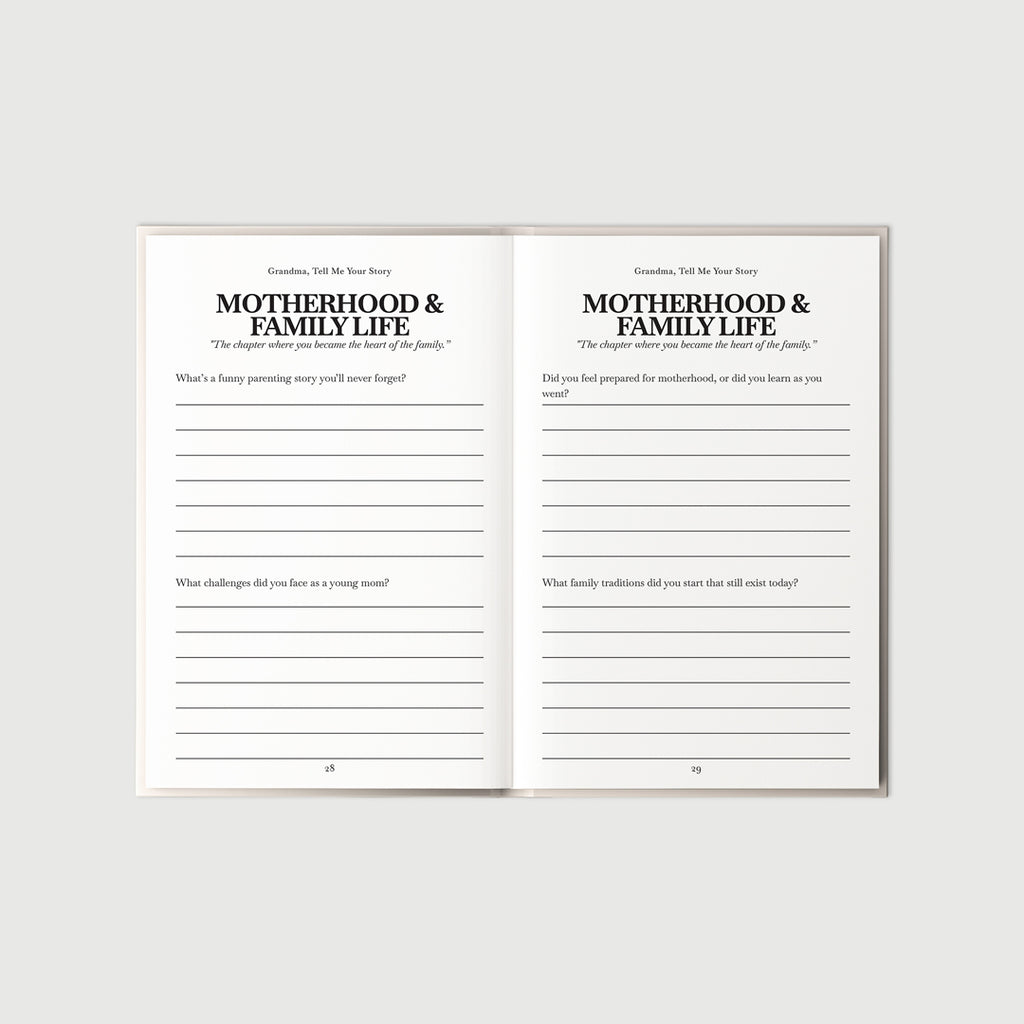 Grandmother Prompt Journal – Her Life, Her Words