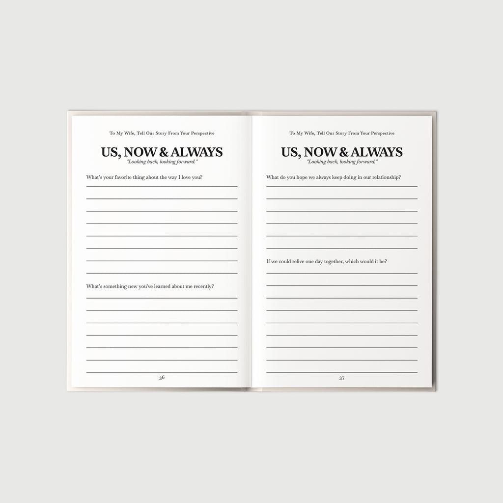 Wife Prompt Journal – Your Story Through Her Eyes